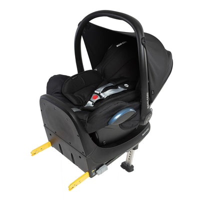 Bebê Conforto Maxi-Cosi CabrioFix com Base ISOFIX Essential Black - Capota ampla de proteção