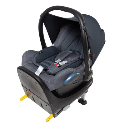 Bebê Conforto Maxi-Cosi CabrioFix com Base ISOFIX Twillic Graphite - Capota ampla de proteção
