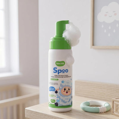 Espuma de Limpeza Multiuso Spoo Bioclub 200ml - Ação Bactericida e Desengordurante
